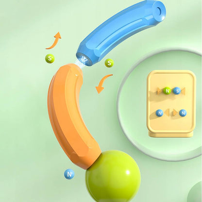 Blocuri de Constructie Magnetice idealStore All Puzzle, joc Educational, Dezvolta Creativitatea, Concentrarea Rabdarea, constructii Tridimensionale, Conectare Magnetica, 45 de Elemente, Multicolor