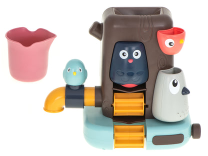 Jucarie de Baie idealStore TreeToy, forma Copac, cu Robinet, Ventuze, Stimuleaza Creativitatea, Incurajeaza Joaca, Dezvolta Imaginatia, Gandirea Logica, Culori Vii