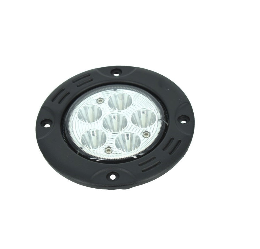 Proiector LED idealSTORE, Putere 18W, Dimensiune: 74 x 54 mm, Rezistenta la apa IP67, Numar LED-URI 6 x 3W, 12V-24V (10-30V), Unghi lumina spot