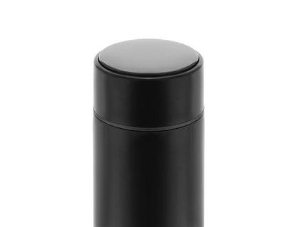 Cana Termica 500ml smart cu display LED, sita, infuzor si perete dublu Ideal Store, Negru mat