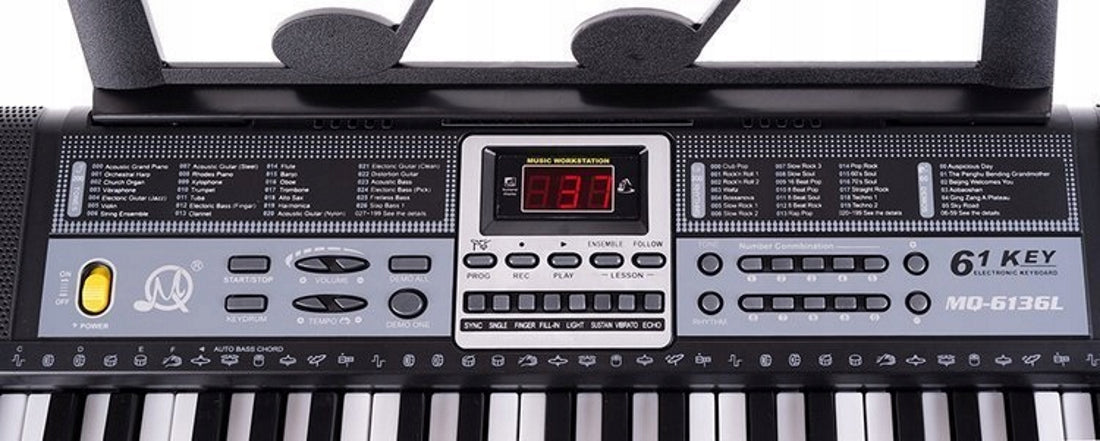 Orga Electronica idealStore PianoBlack, 61 Taste, Mod de Invatare, Inregistrare, Suport pentru Tableta, Microfon, Piese Demo si de Fundal