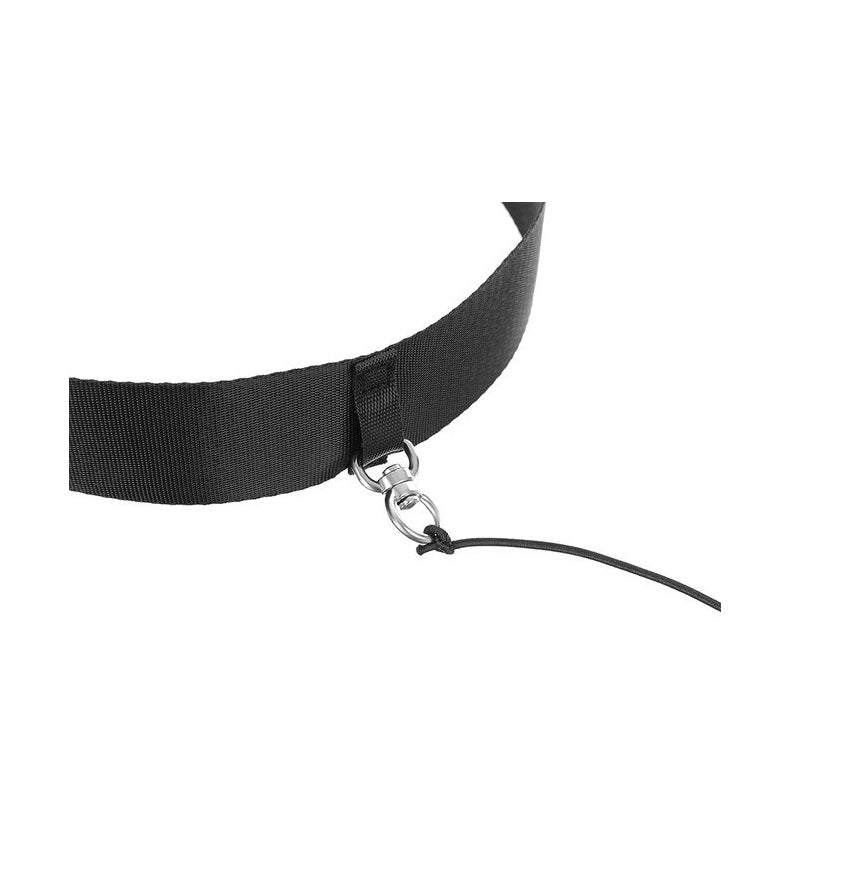 Banda reglabila fitness cu minge idealSTORE Dimensiuni 14-23 cm, Diametru bila 6 cm, realizata din spuma moale, Lungime elastica 90 cm