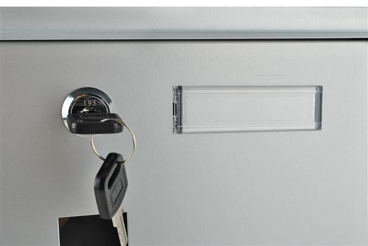 Cutie postala ergonomica Ideal Store, cu doua chei din tabla galvanizata argintie