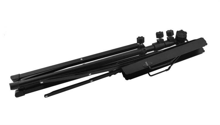 Stativ pentru Partituri ideal Store, Inaltime Reglabila 65cm-90cm-123cm, Unghi Reglabil, Stalp Telescopic, Baza cu Trei Picioare, Pliabil, contine Husa de Depozitare, culoare Negru