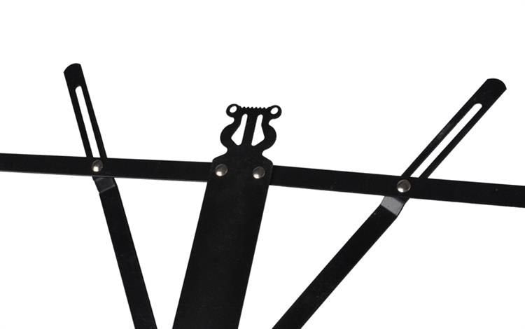 Stativ pentru Partituri ideal Store, Inaltime Reglabila 65cm-90cm-123cm, Unghi Reglabil, Stalp Telescopic, Baza cu Trei Picioare, Pliabil, contine Husa de Depozitare, culoare Negru