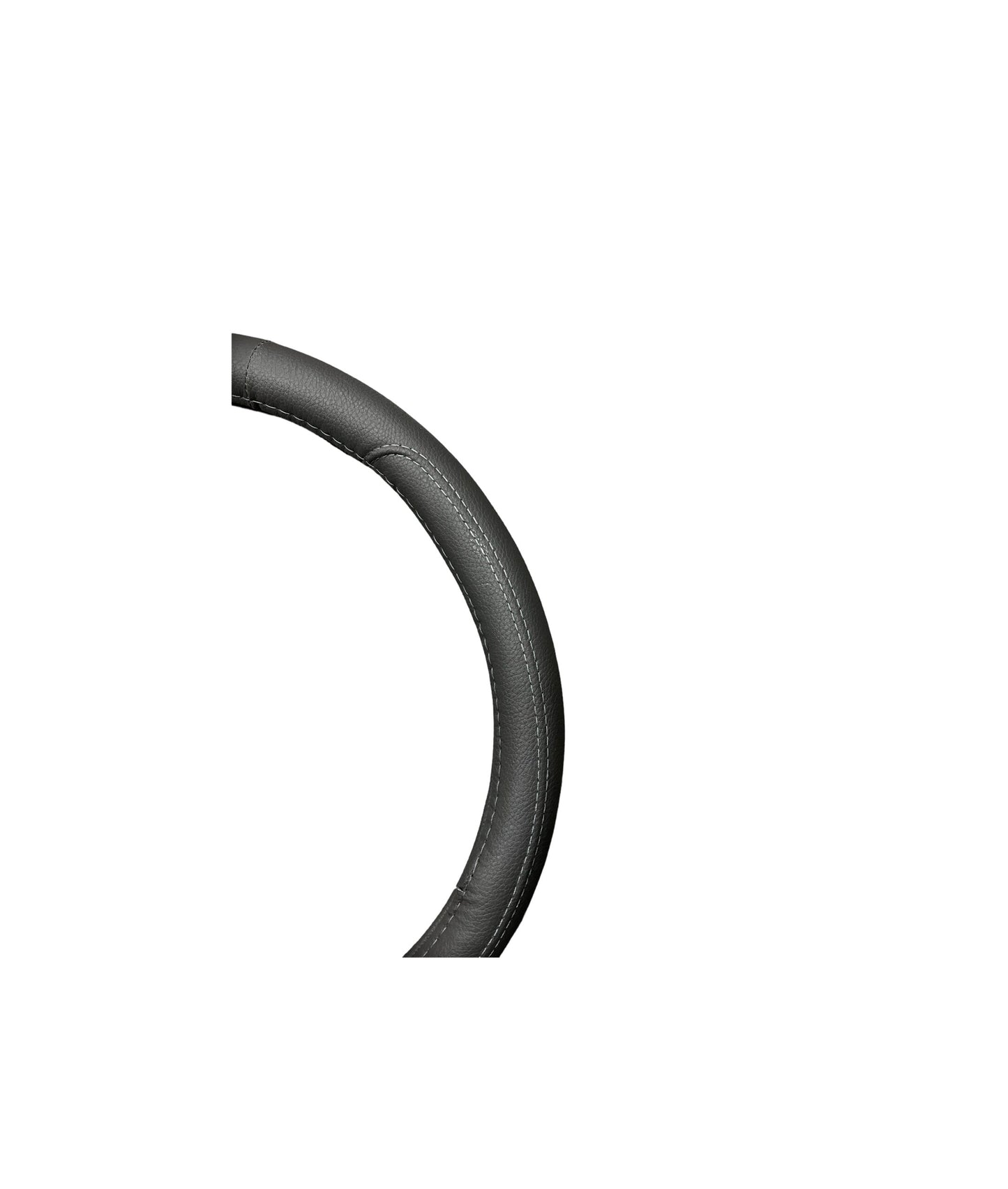 Husa de volan PREMIUM, Marimea M 37-38cm, Imitatie de piele pentru un aspect placut al masinii si un confort sporit, Reduce gradul de oboseala, permite manevrarea mult mai usoara a volanului si protejeaza impotriva degradarii, GRI