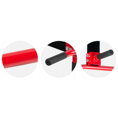 Bara de Tractiuni idealSTORE Sport Collection Dimensiuni 100 x 43 x 31 cm Structura din otel armat, 4 manere antiderapante, Montaj pe Tavan/Perete, Sarcina 150 kg