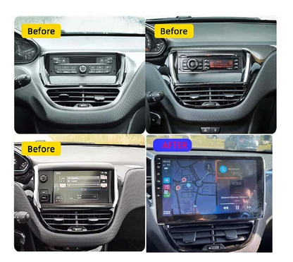 Rama Navigatie 10 idealSTORE, Cablaj si Modul Canbus inclus, compatibila Peugeot 2008 I 2013-2019, pentru Radio MP3, MP5 Player 2DIN ANDROID Ecran 10 si 9.7