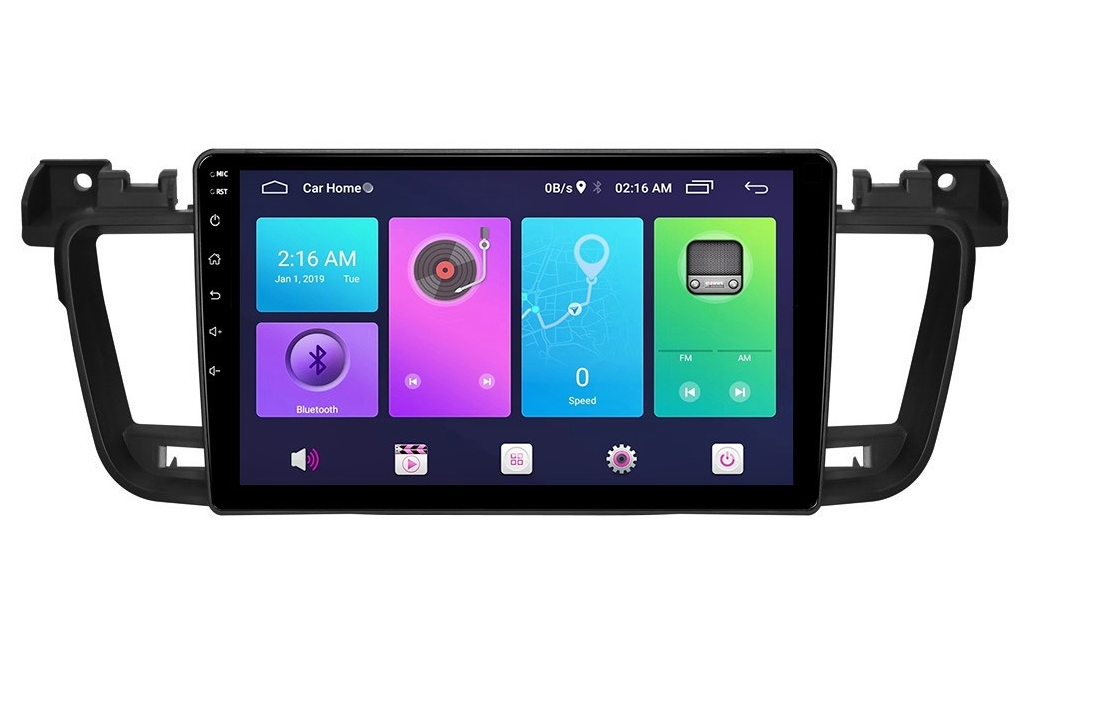 Rama Navigatie 9 idealSTORE, Cablaj si Modul Canbus Inclus, compatibila Peugeot 508 I 2010-2018, Radio MP3, MP5 Player 2DIN ANDROID Ecran 9 si 9.7'