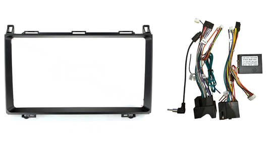 Rama Navigatie 9 idealSTORE, Cablaj si Modul Canbus inclus, compatibila Mercedes Vito 2003-2006, pentru Radio MP3, MP5 Player 2DIN ANDROID Ecran 9 si 9.7