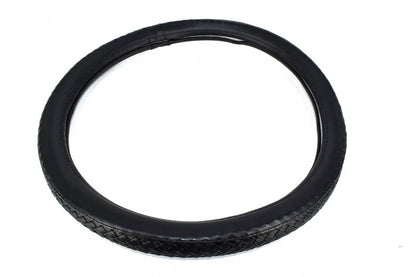 Husa volan IdealSTORE FX98 din imitatie de piele neagra impletita, marime M 37-39 cm