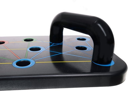 Placa de Exercitii idealStore XFunctions 16in1, cu Manere push-up, Multifunctionala, Pliabila, Stabil, Recomandat pentru incepatori si avansati, Multicolor