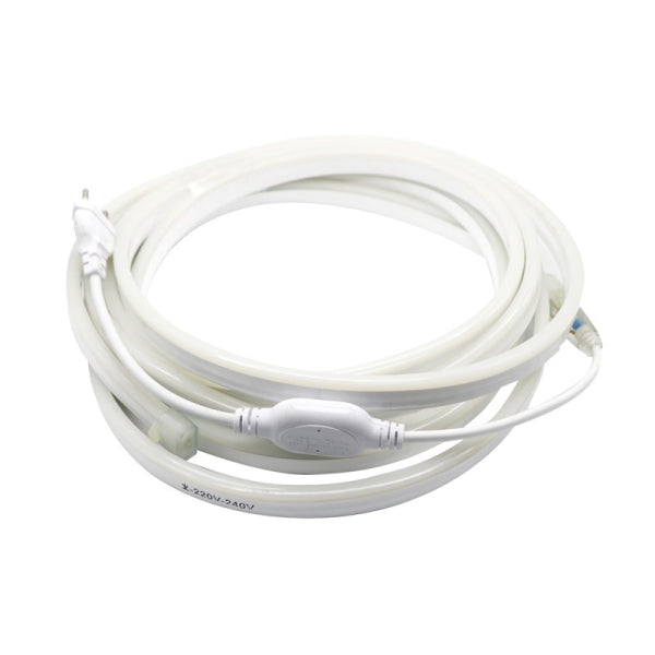 Rola banda LED IdealSTORE, 10 metri, 9W/metru, voltaj 220V, culoare alb