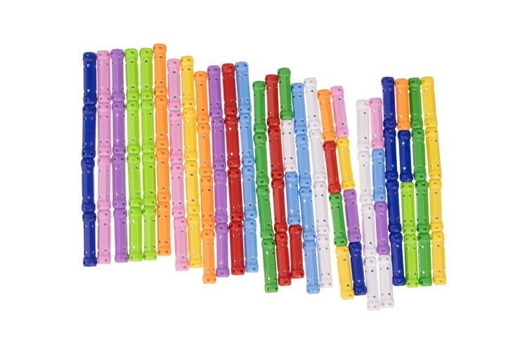 Joc Educativ cu Bastonase Magnetice, Magnetic Cubs idealStore, Contine 328 Piese, Diverse Forme si Culori, Materiale Sigure si Durabile, 2 Masinute Incluse, Stimuleaza Creativitatea, Imaginatia, Dexteritatea