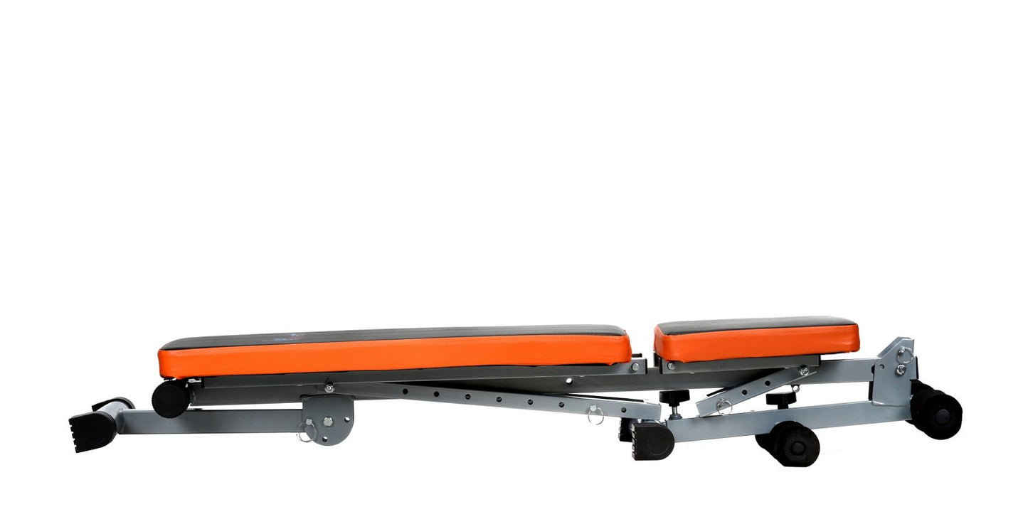 Aparat multifunctional fitness Classic Edition idealSTORE, Reglarea unghiului spatarului in 9 trepte, Constructie din otel stabila, Tapiterie moale, Greutate maxima 110 kg