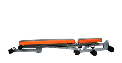 Aparat multifunctional fitness Classic Edition idealSTORE, Reglarea unghiului spatarului in 9 trepte, Constructie din otel stabila, Tapiterie moale, Greutate maxima 110 kg