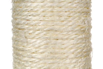 Ansamblu de joaca pentru pisici idealSTORE CatHeaven5 tip turn cu 5 niveluri, Acoperit cu un material durabil, Moale la atingere, Accesorizat cu franghie verticala pentru joaca, Scara, Loc pentru odihna