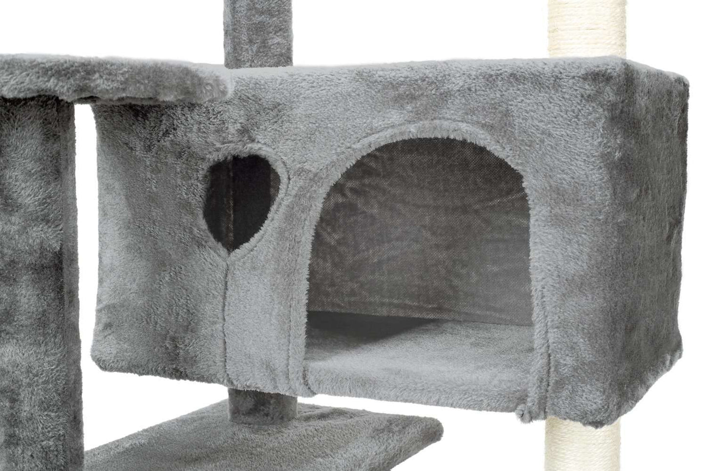 Ansamblu de joaca pentru pisici cu 7 etaje Funfit - gri