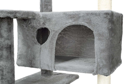 Ansamblu de joaca pentru pisici cu 7 etaje Funfit - gri