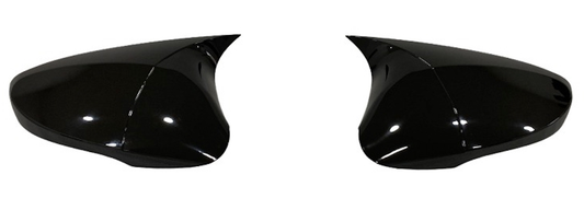Set 2 Capace Oglinzi tip BATMAN idealSTORE pentru Hyundai i30, Elantra, Accent Blue, culoare Piano Black - Negru Lucios, Montaj Usor, Rezistent UV, Material Premium