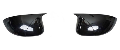 Set 2 Capace Oglinzi tip BATMAN idealSTORE pentru Fiat Punto 2012, Linea 2007, Punto Evo, Fiat 500 L, culoare Piano Black - Negru Lucios, Montaj Usor, Rezistent UV, Material Premium