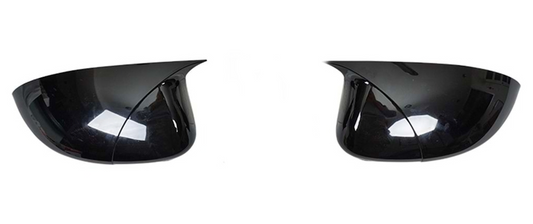 Set 2 Capace Oglinzi tip BATMAN idealSTORE pentru Fiat 500, Punto, Linea, Punto Evo, culoare Piano Black - Negru Lucios, Montaj Usor, Rezistent UV, Material Premium