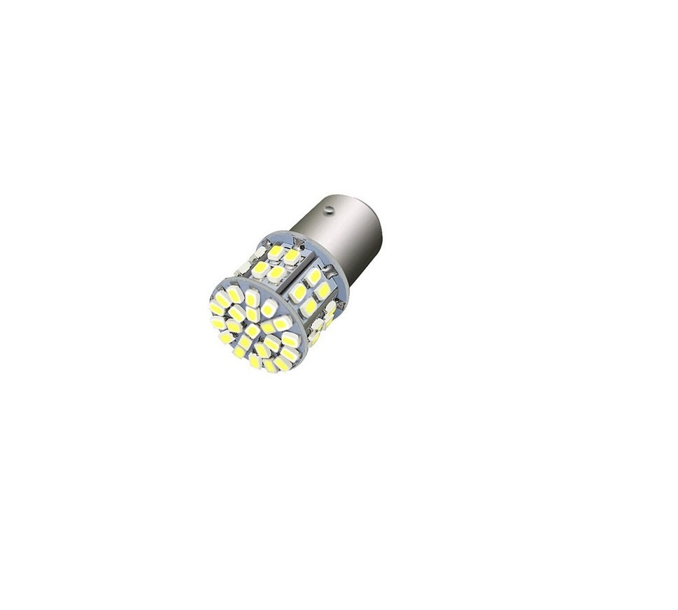 Bec LED IdealSTORE cu doua faze 50SMD lumina alba soclu BAY15D 24V