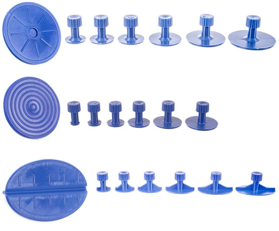 Set idealSTORE Indreptare Tabla, Infundaturi, Lovituri, Deformari cauzate de Grindina, Vandalism, Fara a Deteriora Vopseaua, 18 Ventuze, Efect Imediat