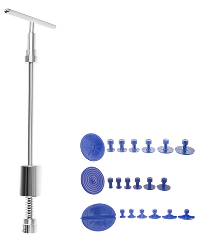 Set idealSTORE Indreptare Tabla, Infundaturi, Lovituri, Deformari cauzate de Grindina, Vandalism, Fara a Deteriora Vopseaua, 18 Ventuze, Efect Imediat