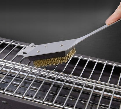 Set Ustensile si Accesorii pentru Gratar idealStore LuxKam, set de 5 accesorii Universale, calitate Premium, Fabricate din Otel Inoxidabil, Rezistenta la Temperaturi Ridicate, Carcasa din Aluminiu