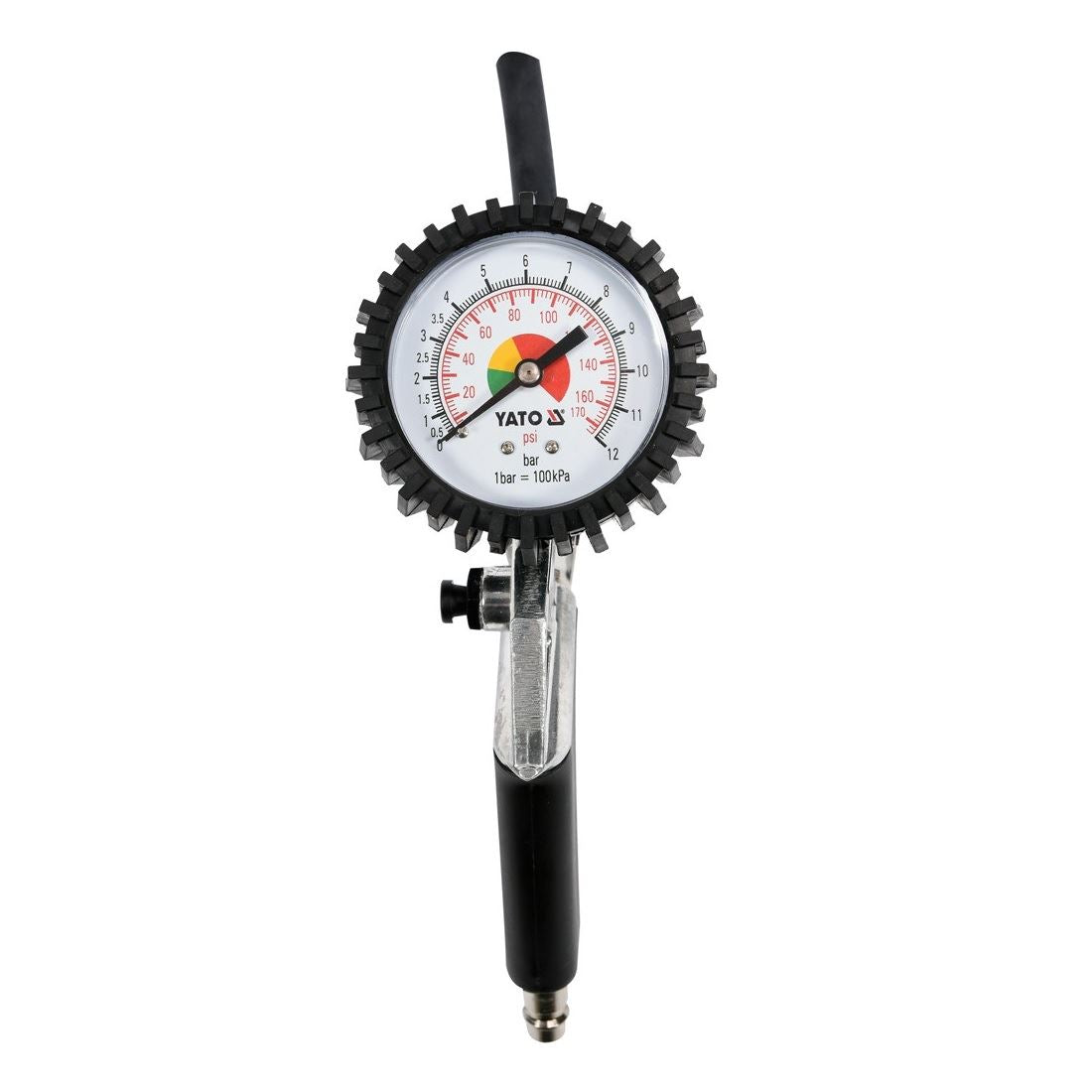 Pistol cu manometru pentru aer comprimat Yato YT-2370, corp aluminiu