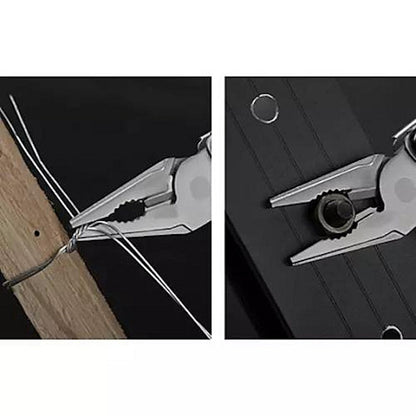 Cleste Patent idealSTORE Multifunctional 13in1 + 11 Biti, din Otel Inoxidabil de Calitate Superioara, pentru Drumetii, Camping, Pescuit, Gradinarit, cu Husa de Depozitare, Greutate 260 g