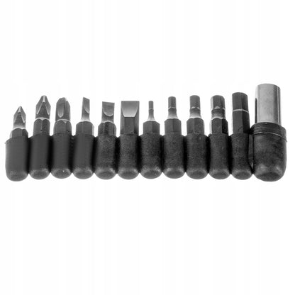 Cleste Patent idealSTORE Multifunctional 13in1 + 11 Biti, din Otel Inoxidabil de Calitate Superioara, pentru Drumetii, Camping, Pescuit, Gradinarit, cu Husa de Depozitare, Greutate 260 g