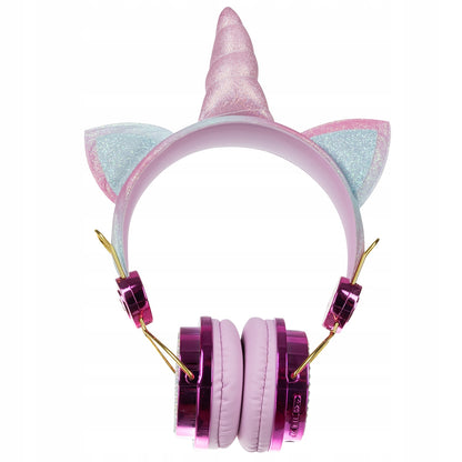 Casti Wireless idealStore UnicornMod, conexiune Bluetooth, Microfon incorporat, Panou de Control, Sunet Clar, Stereo, Dimensiuni Reglabile, Multicolor