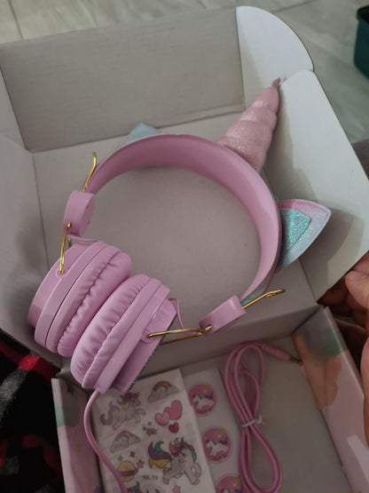 Casti Wireless idealStore UnicornMod, conexiune Bluetooth, Microfon incorporat, Panou de Control, Sunet Clar, Stereo, Dimensiuni Reglabile, Multicolor