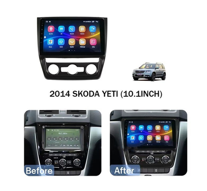 Rama Navigatie 10 idealSTORE cu Cablaj si Modul Canbus Compatibila Skoda Yeti 2009-2018, Material ABS, Radio MP3, MP5 Player 2DIN ANDROID Ecran 10-9.7 /Ecran Tip Tesla Style 12V /2+32G