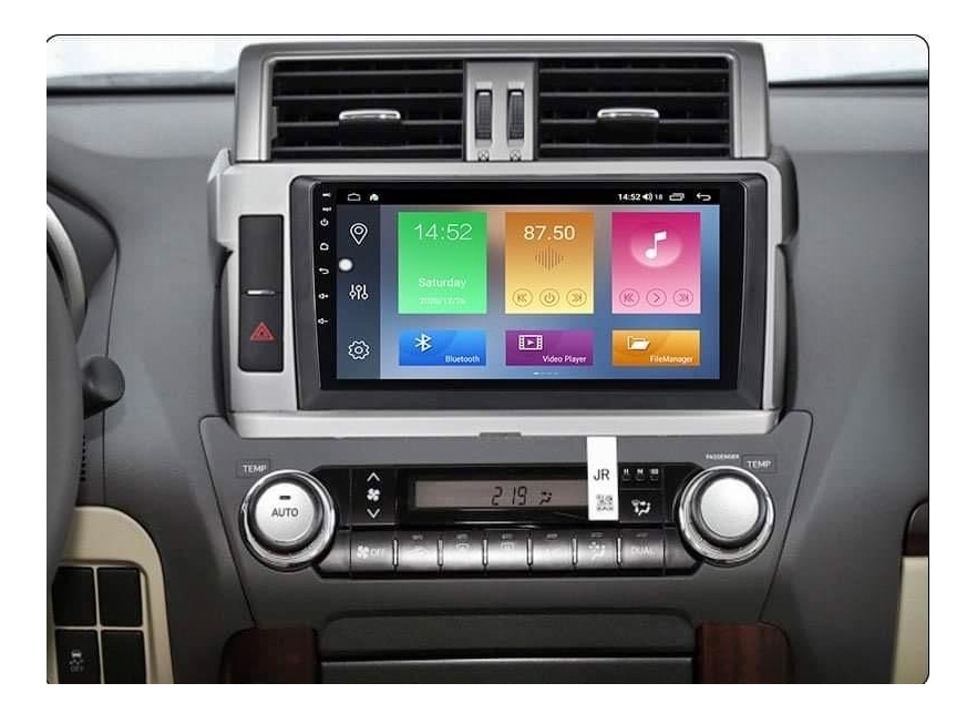 Rama Navigatie 10 idealSTORE cu Cablaj si Modul Canbus Compatibila Toyota Land Cruiser Prado J150 2013-2017, Tip material ABS, Radio MP3, MP5 Player 2DIN ANDROID Ecran 10-9,7 Ecran tip Tesla style 12V /2+32G