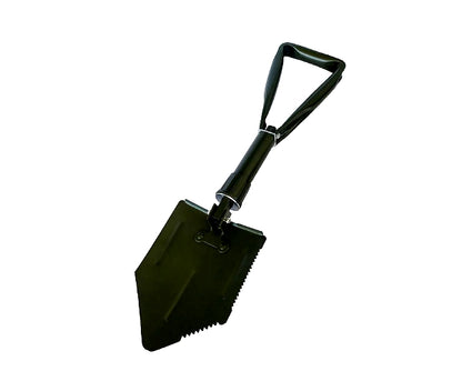 Lopata pliabila IdealSTORE, Lungime totala 47 cm, Lungime pliata 19 cm, Negru