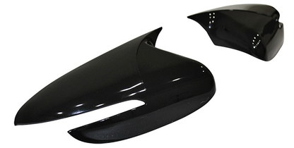 Set 2 Capace Oglinzi tip BATMAN idealSTORE pentru Kia Ceed / Pro Ceed 2012-2018, culoare Piano Black - Negru Lucios, Montaj Usor, Rezistent UV, Material Premium
