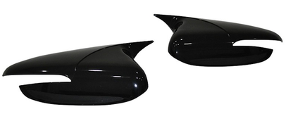 Set 2 Capace Oglinzi tip BATMAN idealSTORE pentru Kia Ceed / Pro Ceed 2012-2018, culoare Piano Black - Negru Lucios, Montaj Usor, Rezistent UV, Material Premium