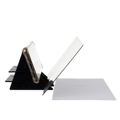 Proiector de Desen idealStore HelpToDraw, pentru Telefon sau Tableta, cu Creion, Coli, Design Compact, Dezvolta Abilitati de Desen si de Coordonare Ochi-Mana, Materiale de Inalta Calitate