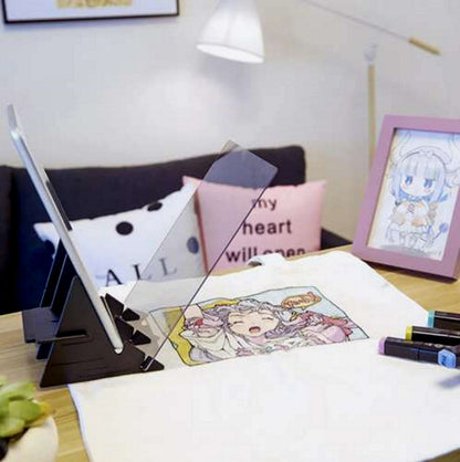 Proiector de Desen idealStore HelpToDraw, pentru Telefon sau Tableta, cu Creion, Coli, Design Compact, Dezvolta Abilitati de Desen si de Coordonare Ochi-Mana, Materiale de Inalta Calitate