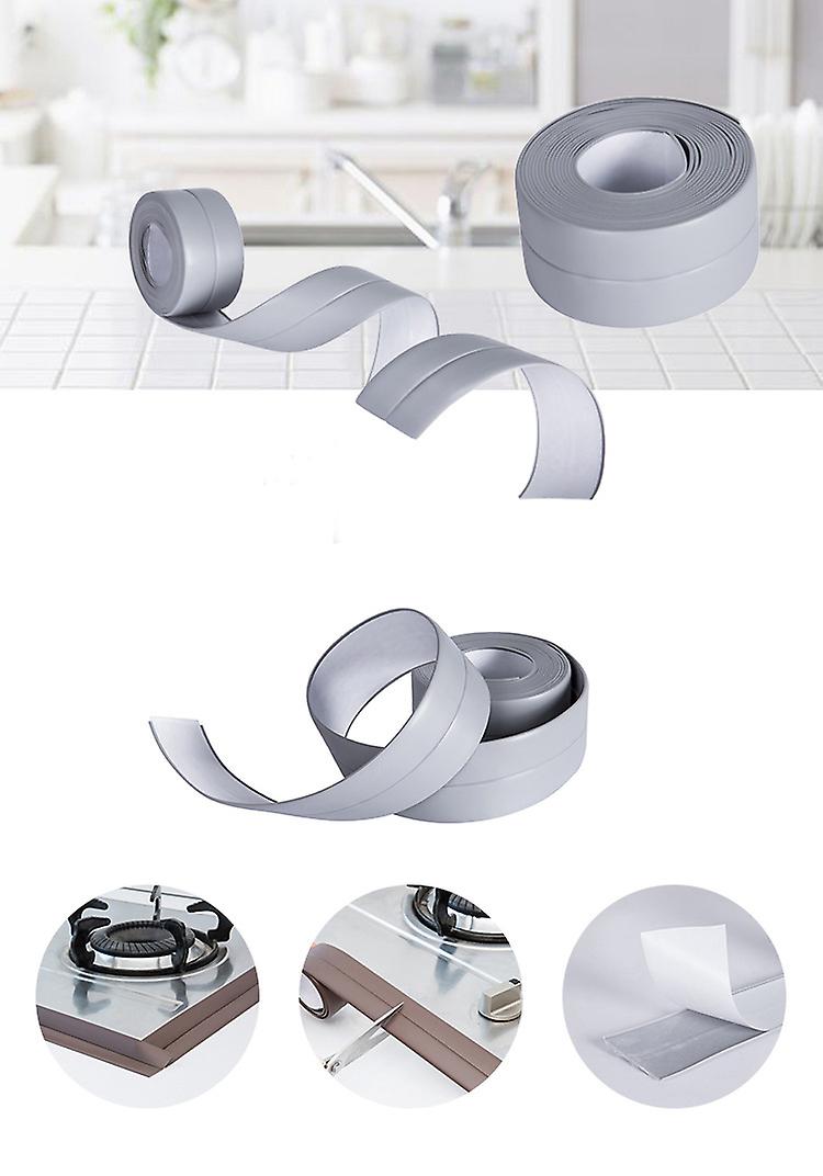 Banda de Etansare Antistropi idealSTORE, Adeziva, Rezistenta la Apa, Grasimi, Solutii de Curatare, Flexibila, Compatibila cu Suprafete Neuniforme, Culoare Gri