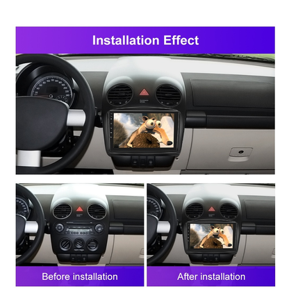 Rama Navigatie 9 idealSTORE cu Cablaj Compatibila VW New Beetle 1998  2011, Material ABS, Radio MP3, MP5 Player 2DIN ANDROID Ecran 9, -9.7 /Ecran Tip Tesla Style 12V /2+32G