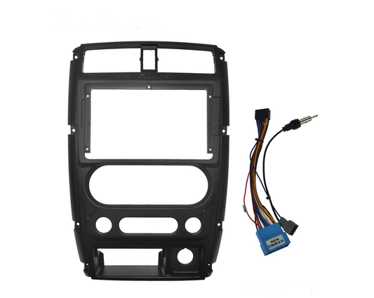 Rama Navigatie 9 idealSTORE cu Cablaj Compatibila Suzuki Jimny 2005-2018, Material ABS, Radio MP3, MP5 Player 2DIN ANDROID Ecran 9-9.7 Ecran tip Tesla Style 12V /2+32G