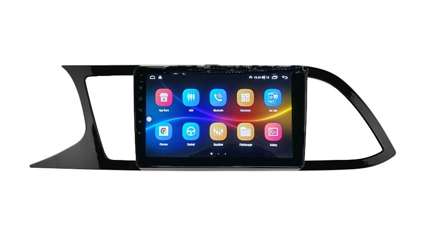 Rama Navigatie idealSTORE cu Cablaj si Modul Canbus Compatibila Seat Leon 5F 2013-2020, Tip material ABS, Compatibila cu navigatii de 9 inch, Radio MP3, MP5 Player 2DIN ANDROID
