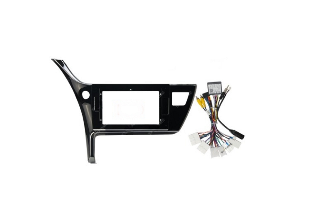 Rama Navigatie 10 idealSTORE cu Cablaj si Modul Canbus Compatibila Toyota Corolla 2017-2018, Tip material ABS, Radio MP3, MP5 Player 2DIN ANDROID Ecran 10-9,7 Ecran Tip Tesla Style