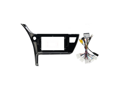 Rama Navigatie 10 idealSTORE cu Cablaj si Modul Canbus Compatibila Toyota Corolla 2017-2018, Tip material ABS, Radio MP3, MP5 Player 2DIN ANDROID Ecran 10-9,7 Ecran Tip Tesla Style