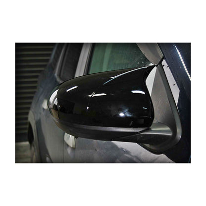 Set 2 Capace Oglinzi tip BATMAN idealSTORE pentru Dacia Duster II 2018, culoare Piano Black - Negru Lucios, Montaj Usor, Rezistent UV, Material Premium