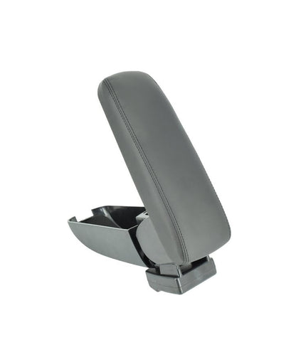 Cotiera Auto idealSTORE Universala cu Baza Metalica Neagra, Inaltime reglabila, Dimensiuni 32 x 12 cm, Compatibila si pentru Logan, Material Premium, Calitate Superioara, Rezistenta la Socuri, Model Elegant, Piele Ecologica